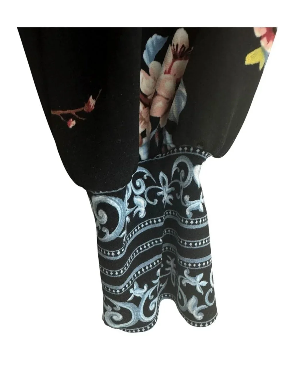 White House Black Market Black Cherry Blossom Floral Print‎ Shift Sheath Dress M